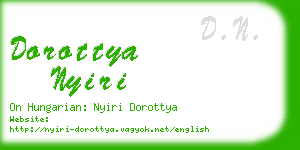 dorottya nyiri business card